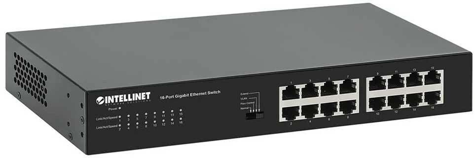 Šakotuvas Intellinet 561815 Switch 16p Gigabit rankinis VLAN