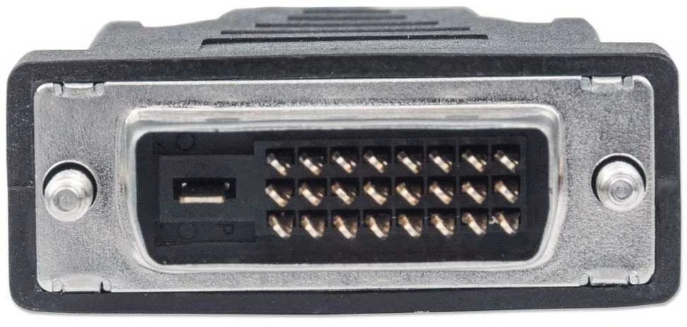 StarTech Intracom MANHATTAN HDMI / DVI Cable 1.8m juodas HDMI 19 kontaktų kištukas DVI-D 24+1 male auksinis padengtas jungtys