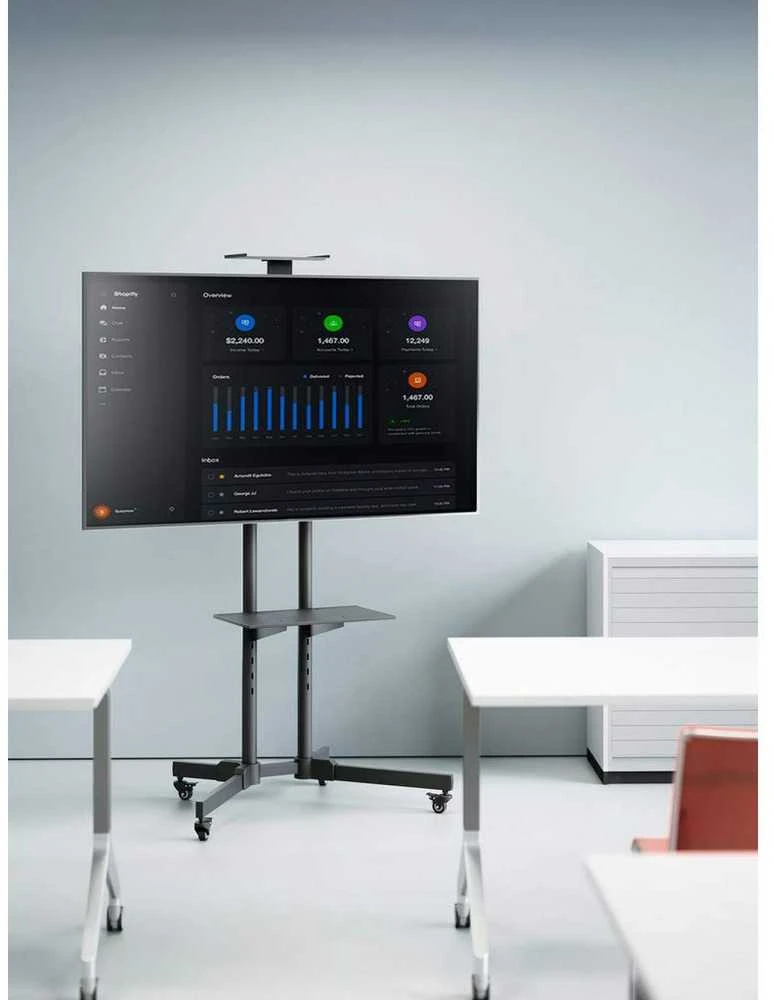 Manhattan 461238 monitoriaus laikiklis arba stovas 177,8 cm (70") Juoda
