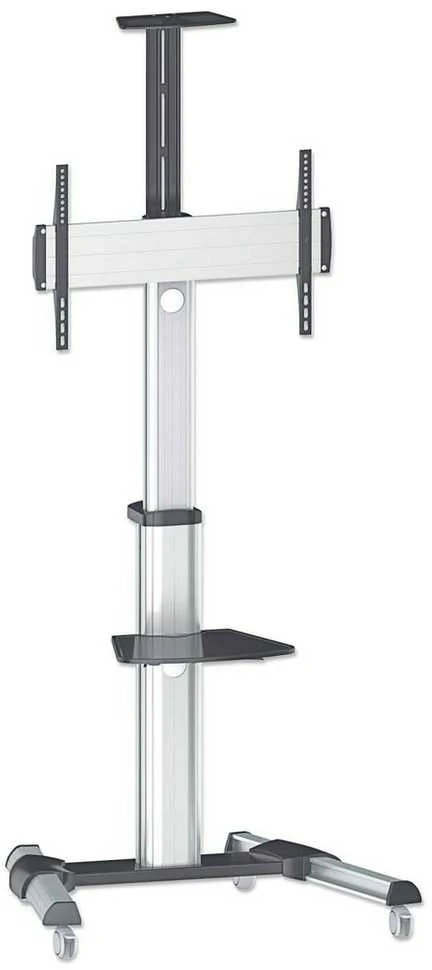 Manhattan 461245 monitoriaus laikiklis arba stovas 177,8 cm (70") Juoda, Sidabras
