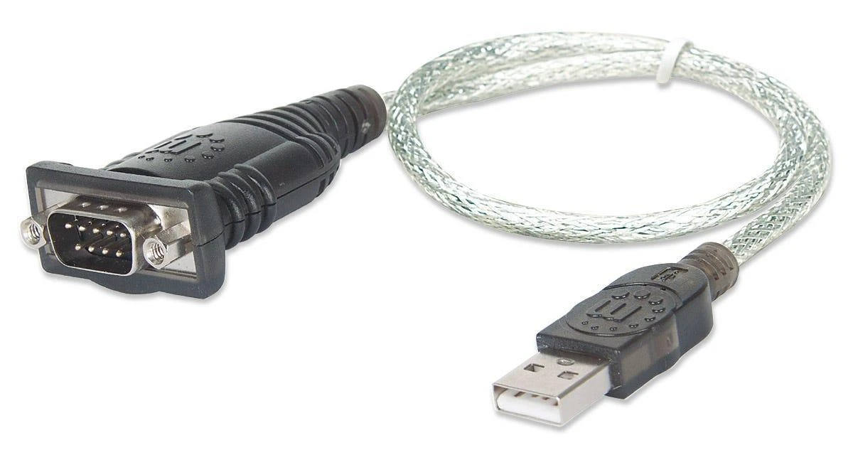 StarTech Intracom MANHATTAN USB į serijinį keitiklį jungia vieną serijinį įrenginį prie USB prievado lizdinės plokštelės