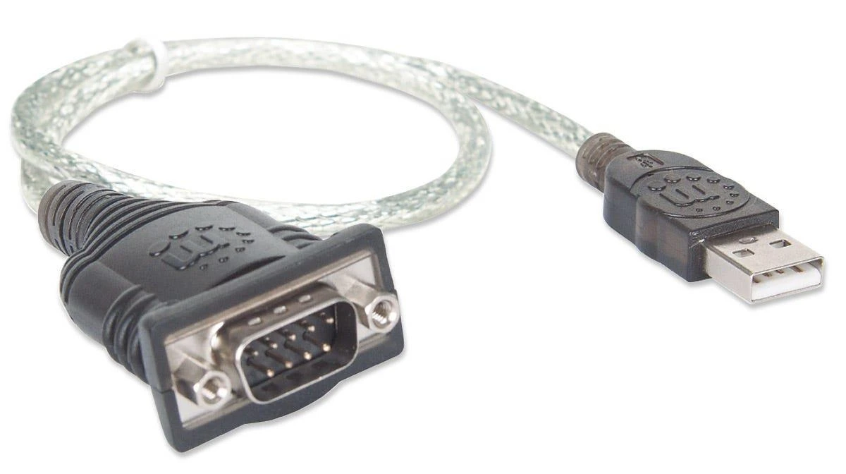 StarTech Intracom MANHATTAN USB į serijinį keitiklį jungia vieną serijinį įrenginį prie USB prievado lizdinės plokštelės