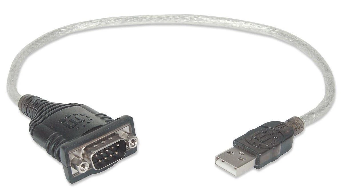 StarTech Intracom MANHATTAN USB į serijinį keitiklį jungia vieną serijinį įrenginį prie USB prievado lizdinės plokštelės