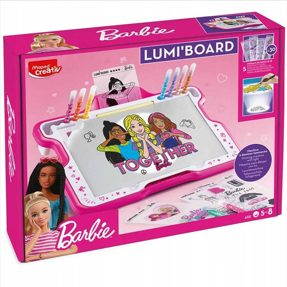 Maped Barbie apšviesta kūrybinė lenta