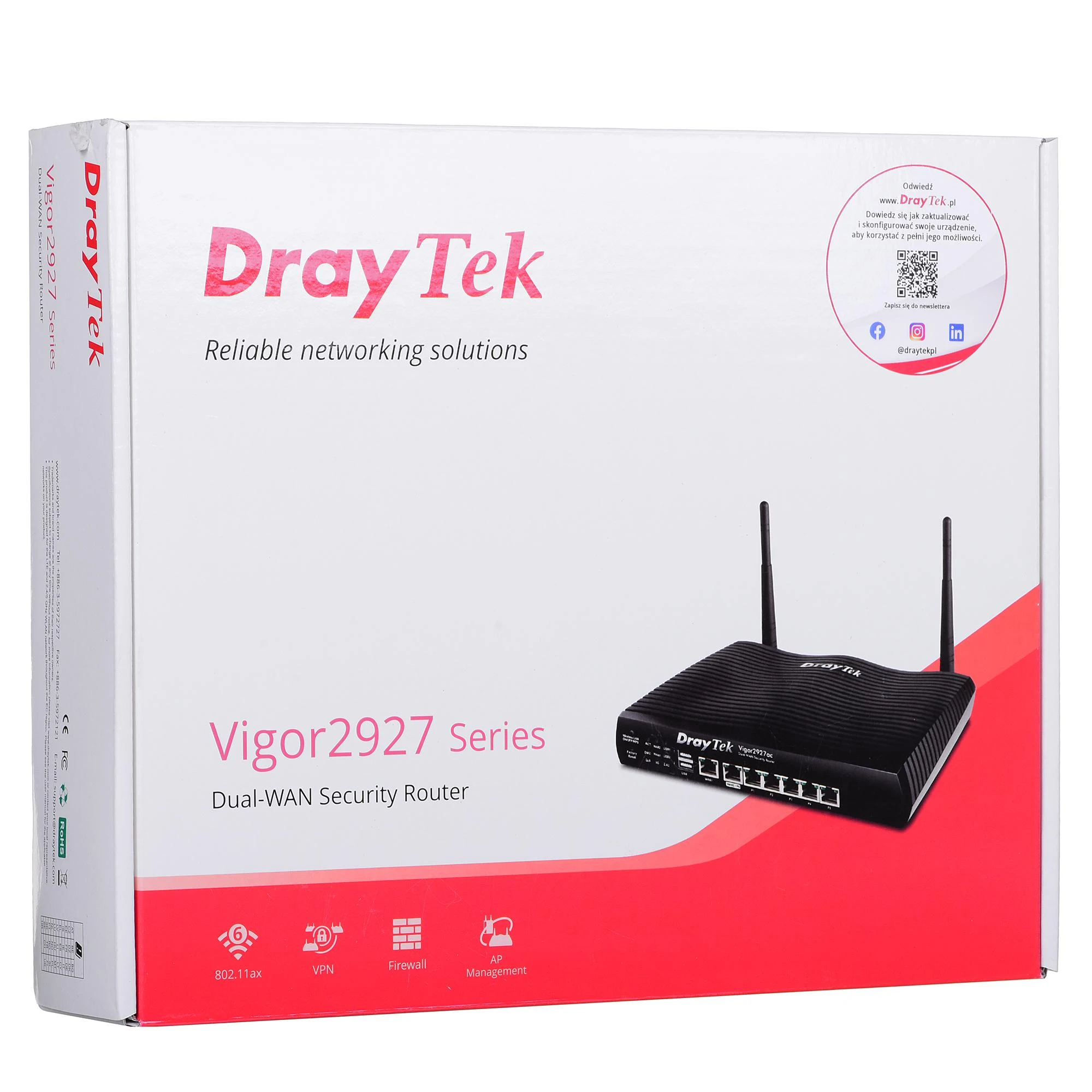 Maršrutizatorius DrayTek Vigor 2927ax