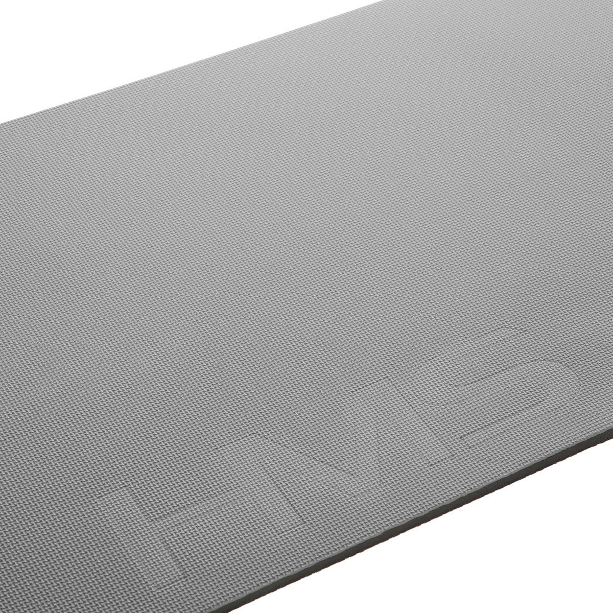 Treniruočių kilimėlis HMS Premium MFK08, 140x60cm, pilkas-juodas