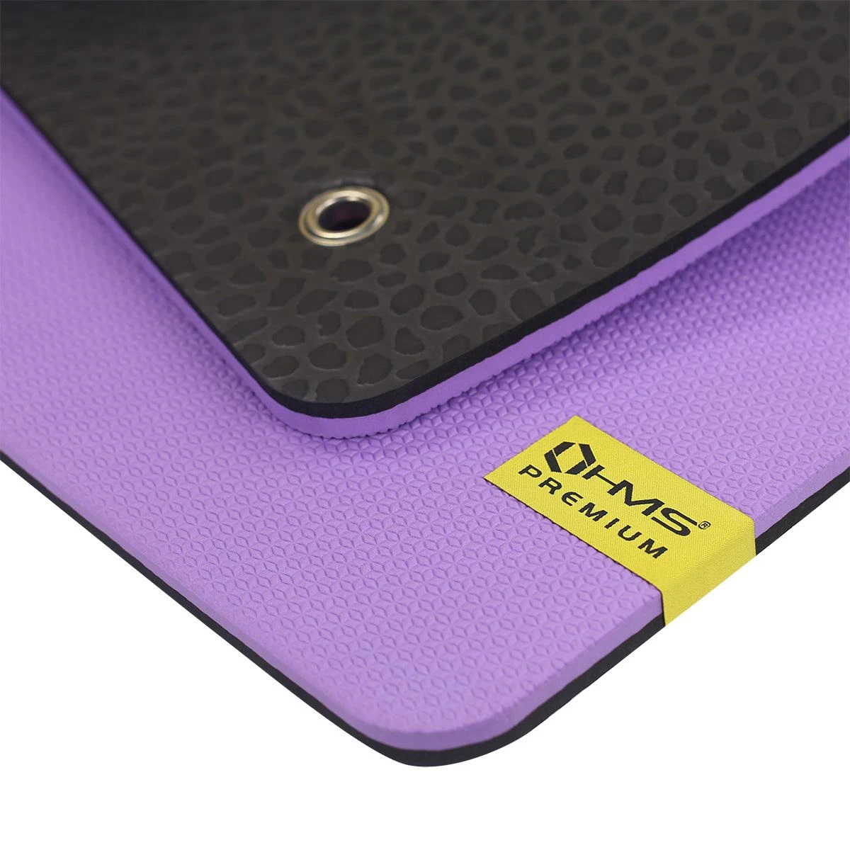 Treniruočių kilimėlis HMS Premium MFK01, violetinis-juodas