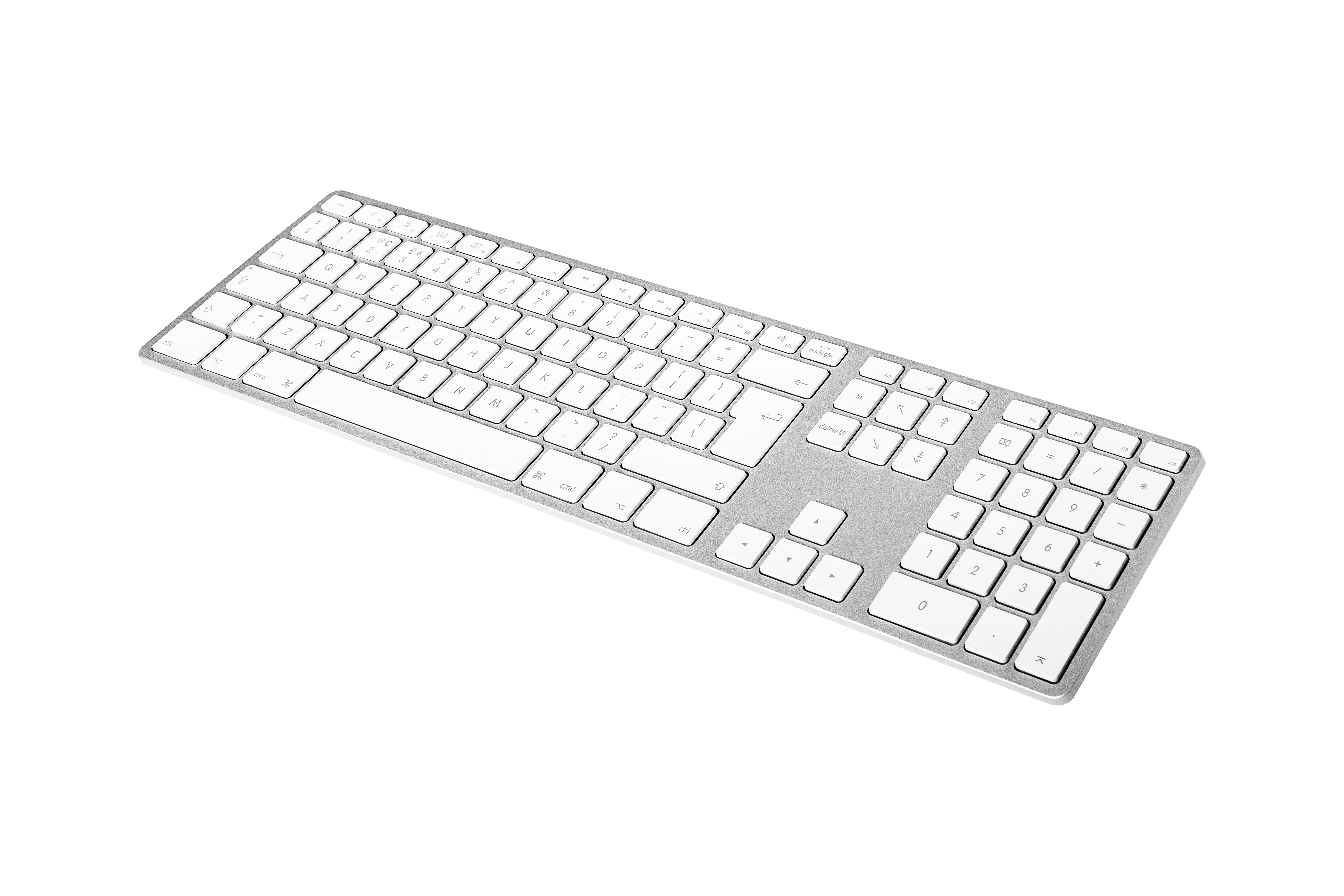 Matias Klaviatūra aliuminio Mac apšvietimas RGB Sidabrinis