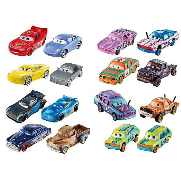Mattel CARS 3 dviejų automodelių rinkinys Die Cast, DXV99