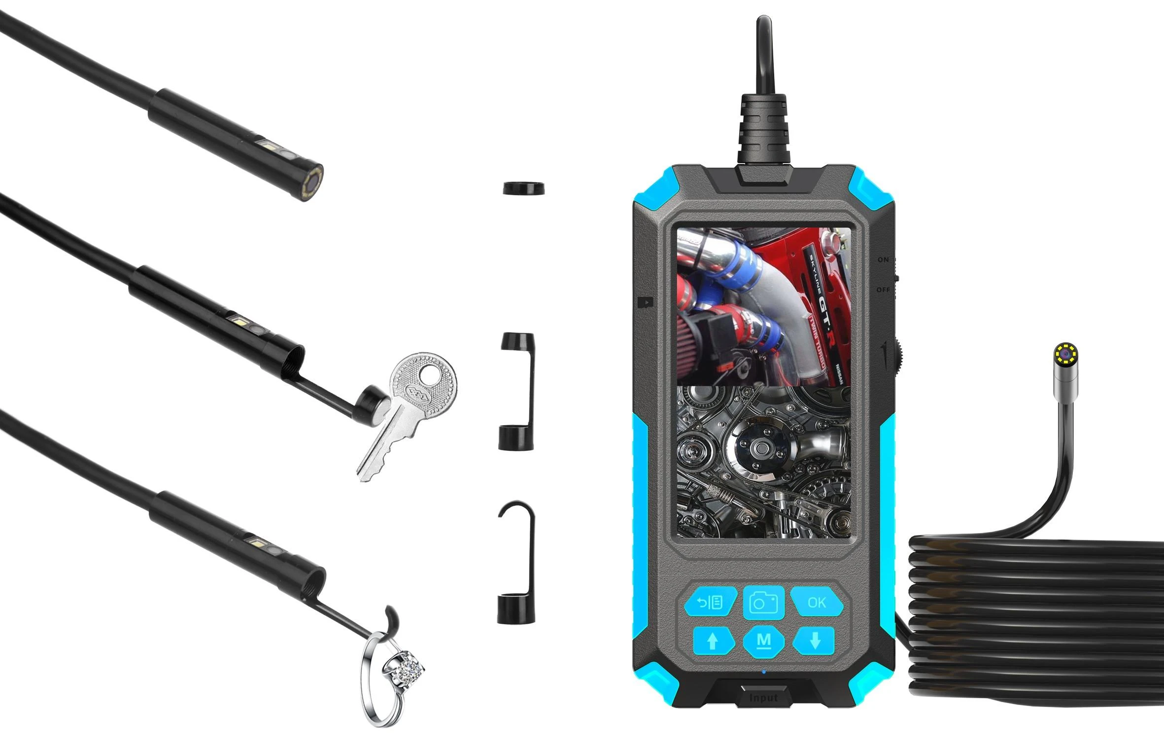 Apžiūros kamera MBG Line P50 Duo Endoskopas 9 LED 2x Full HD 5m