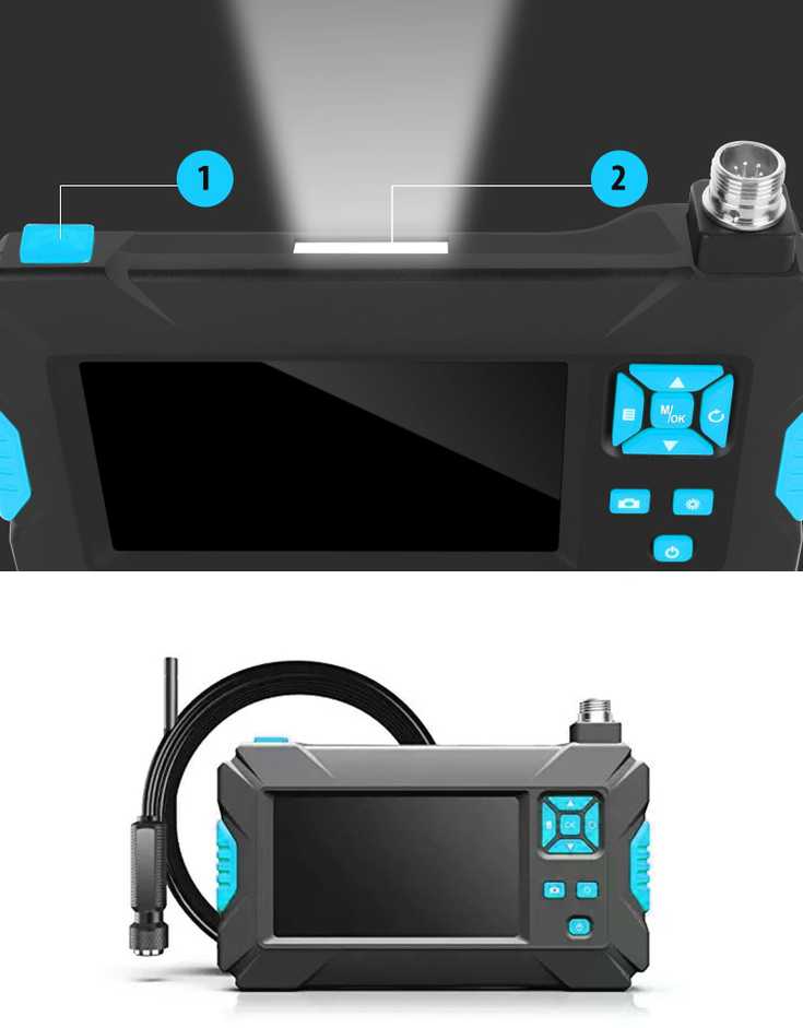 MBG Line DUO apžiūros kamera (endoskopas) 10M 9LED 2xFull HD