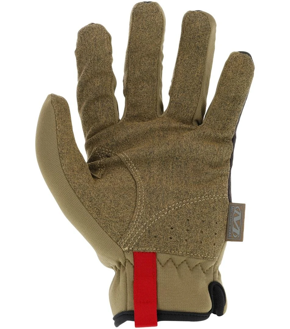 Mechanix FastFit pirštinė, rusva su raudona kilpa