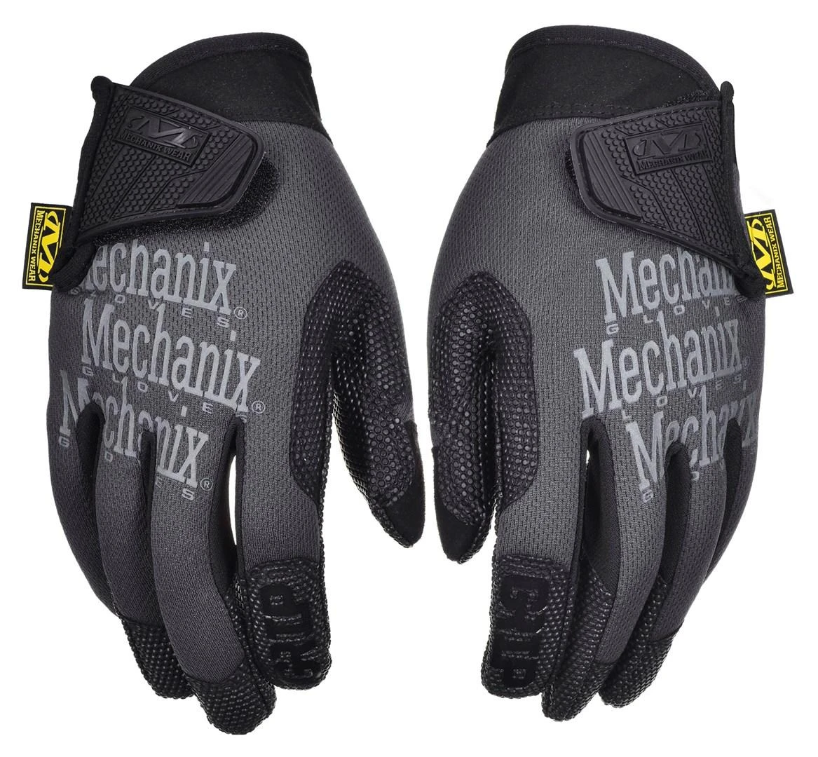 Mechanix Wear Pirštinės Mechanix Specialty Grip juodos/pilkos XL dydis. Velcro, gumuotas delnas, Trek Dry