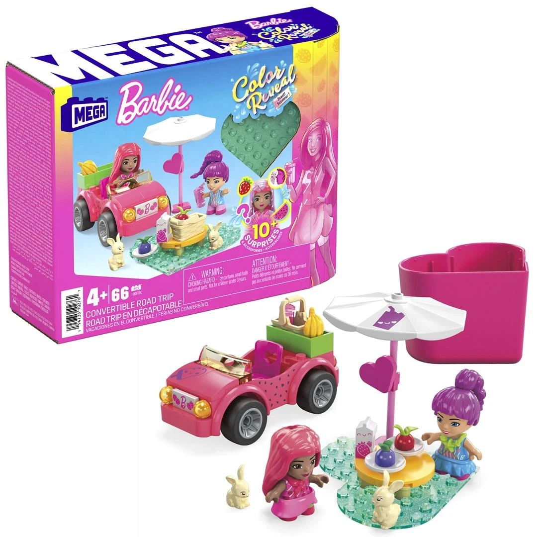 Mattel Kaladėlės Barbie kabrioletas linksmai kelionei