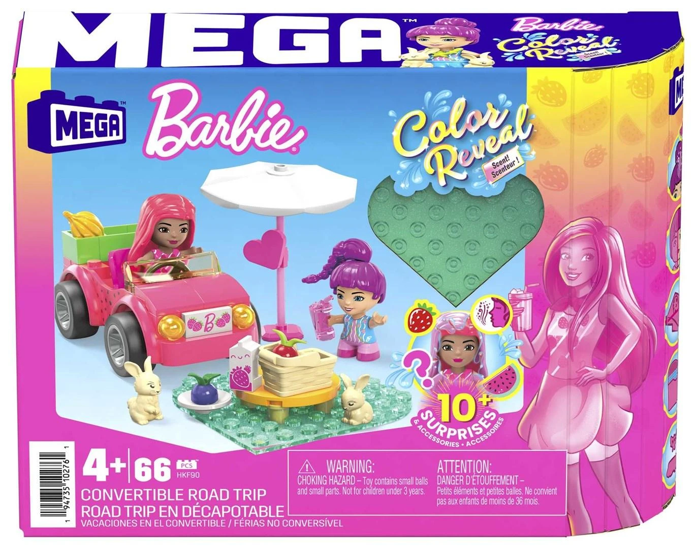 Mattel Kaladėlės Barbie kabrioletas linksmai kelionei
