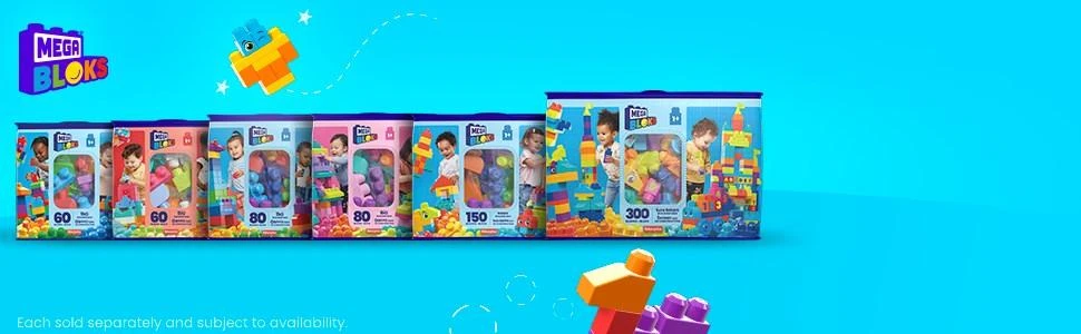 Mega bloks kaladėlių rinkinys (150 det.)