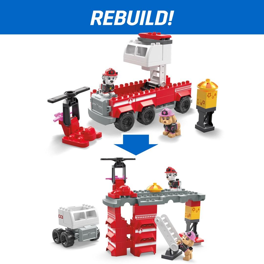 Pow Patrol Mega Bloks rinkinys „Maršalo gaisrinės sunkvežimis“