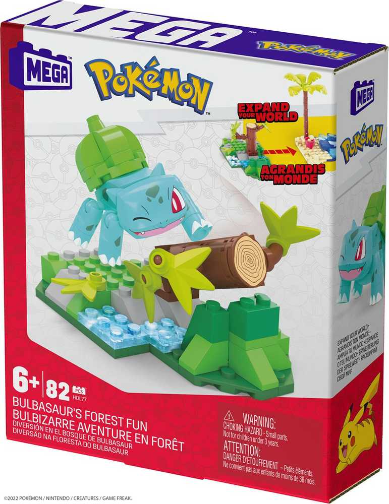 Mattel Mega Construx Blocks Pokemon Bulbasaur Forest Fun