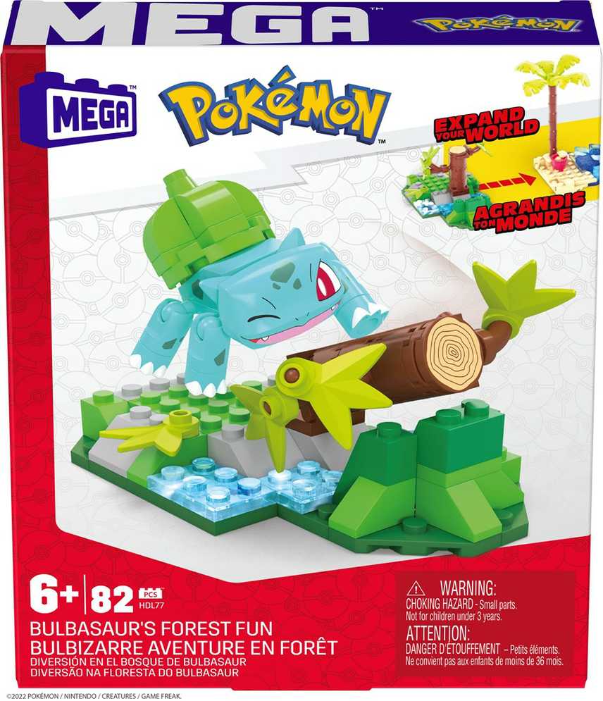 Mattel Mega Construx Blocks Pokemon Bulbasaur Forest Fun