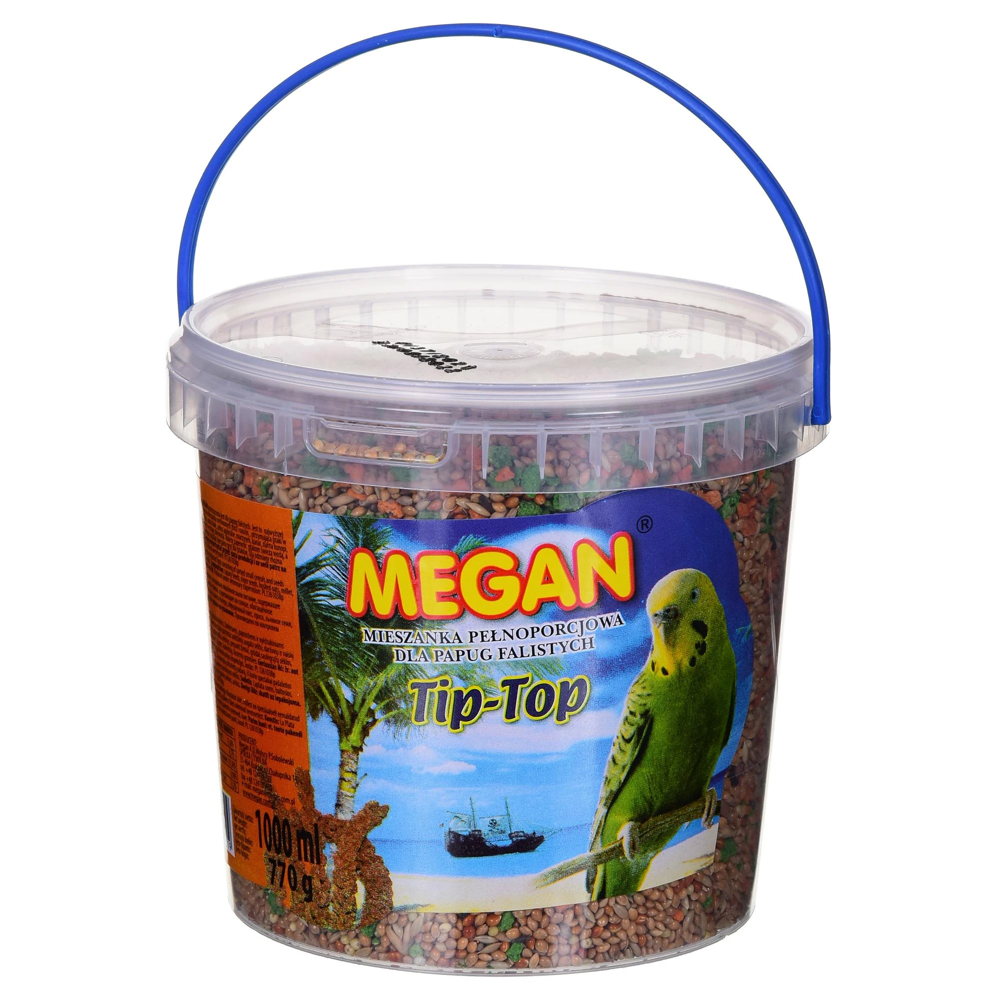 Pašaras banguotosioms papūgėlėms Megan, 770 g