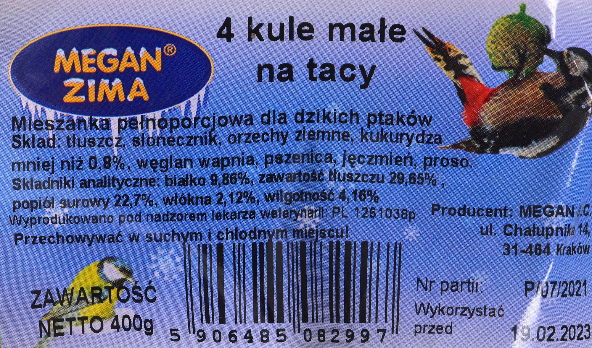 Lesalas laukiniams paukščiams Megan, 4 x 100 g
