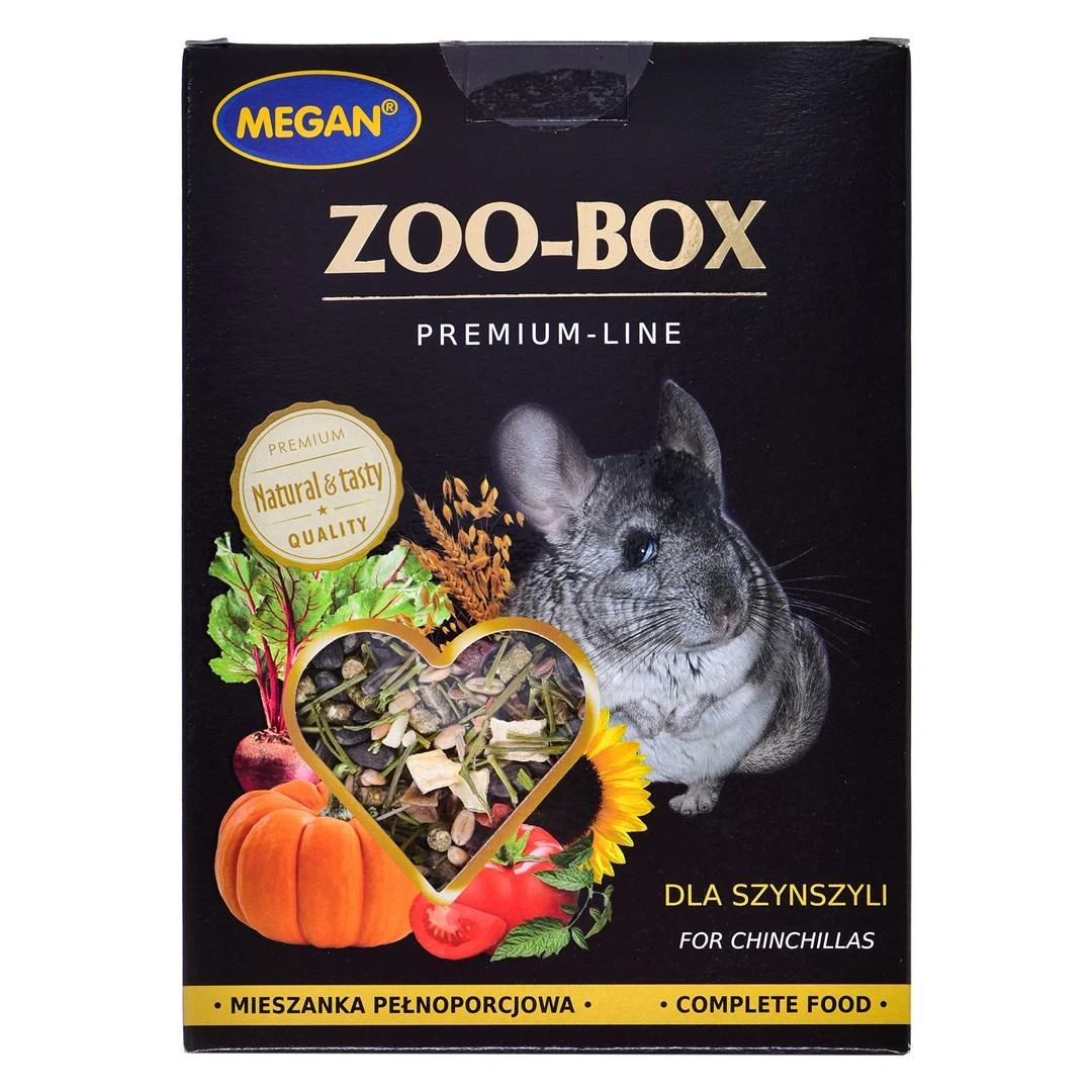 Pašaras šinšiloms Megan Zoo-Box Premium Line, 500 gr