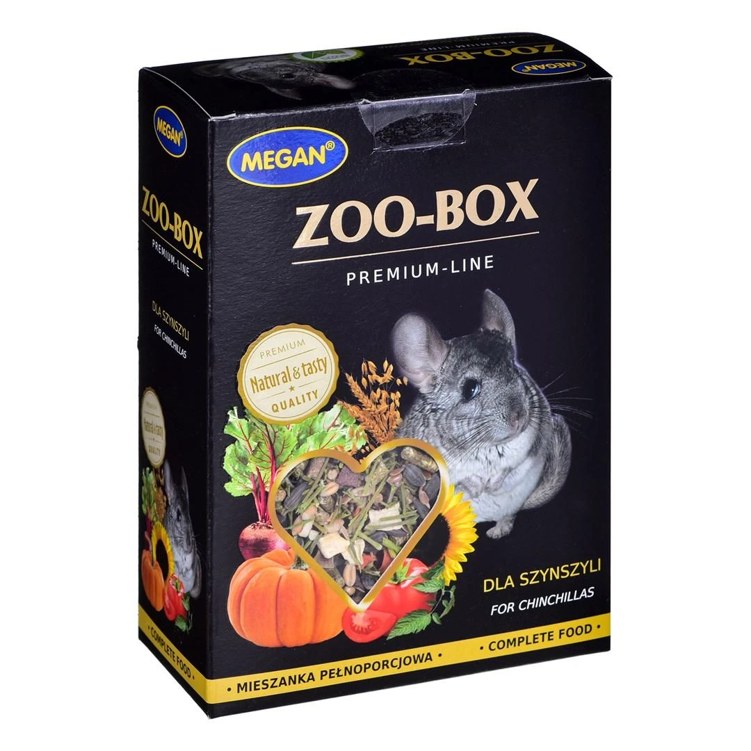 Pašaras šinšiloms Megan Zoo-Box Premium Line, 500 gr