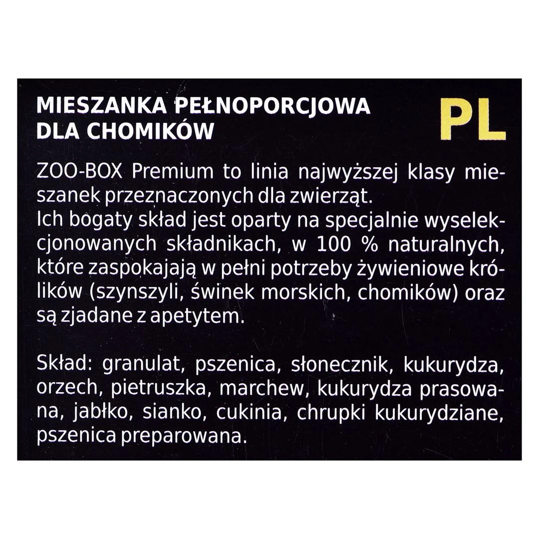 Pašaras žiurkėnams Megan Zoo-Box Premium Line, 520 gr