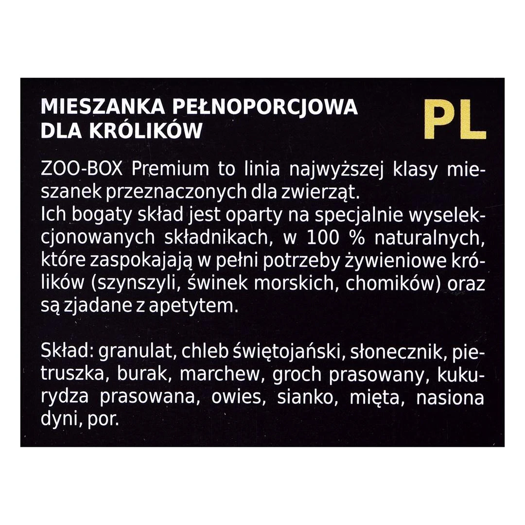 Pašaras triušiams Megan Zoo-Box, 420 gr