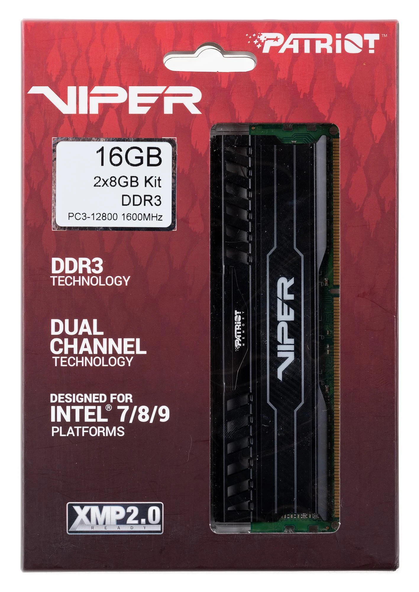 Patriot Viper 16GB DDR3 atminties komplektas pakuotėje