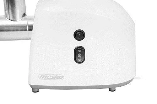 Mėsmalė Mesko | Mesko MS 4805 | Baltas | Middle size sieve, mince sieve, poppy sieve, plunger, sausage filler, kibbe attachment