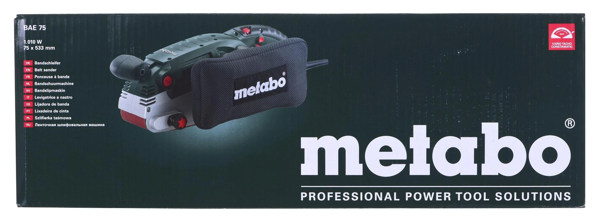 Juostinis šlifuoklis BAE 75, Metabo