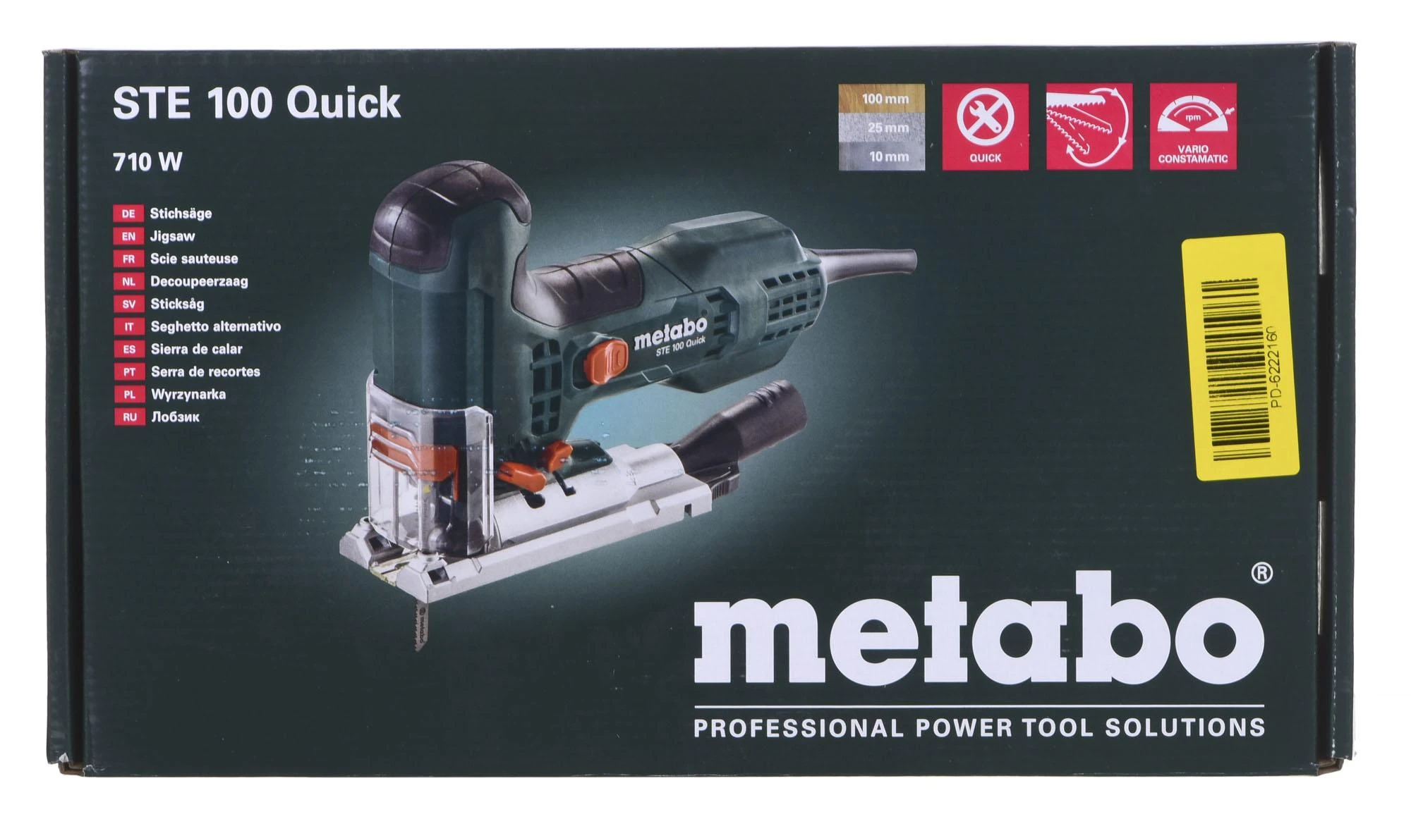 Elektrinis siaurapjūklis STE 100 Quick, Metabo