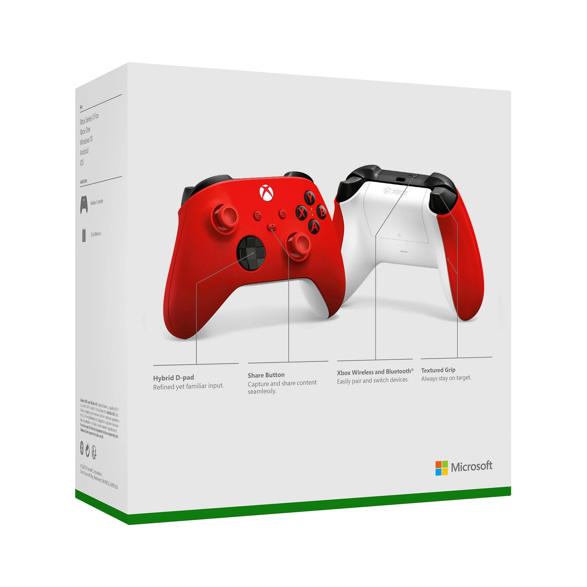 Žaidimų pultas Microsoft Xbox Series Wireless Controller, Raudonos spalvos