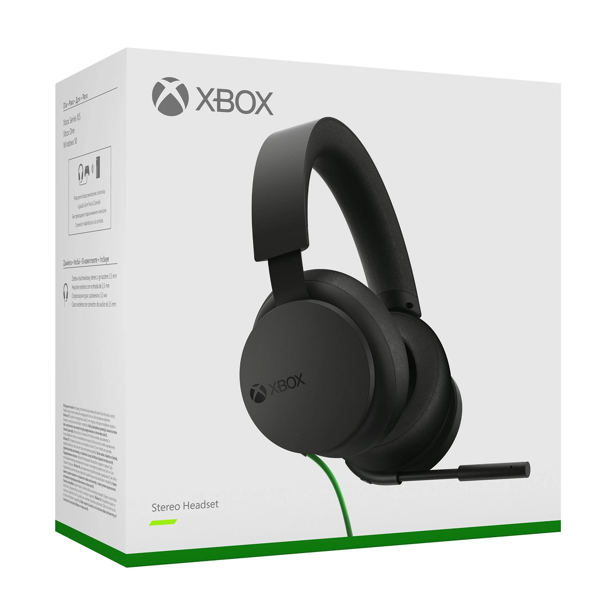 Microsoft XBOX ausinės skirtos XBOX Series X|S, One ir Windows 10 | laidinės, juodos