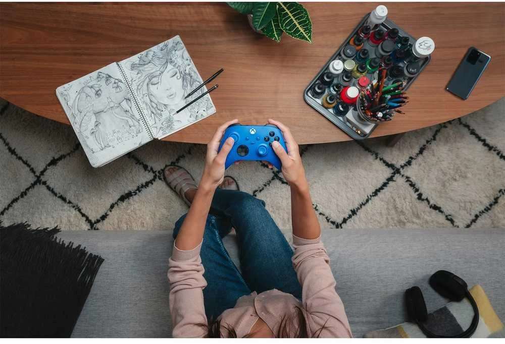 Žaidimų konsolė ACC CONTROLLER WRL/XBOX Mėlynas QAU-00009 MICROSOFT