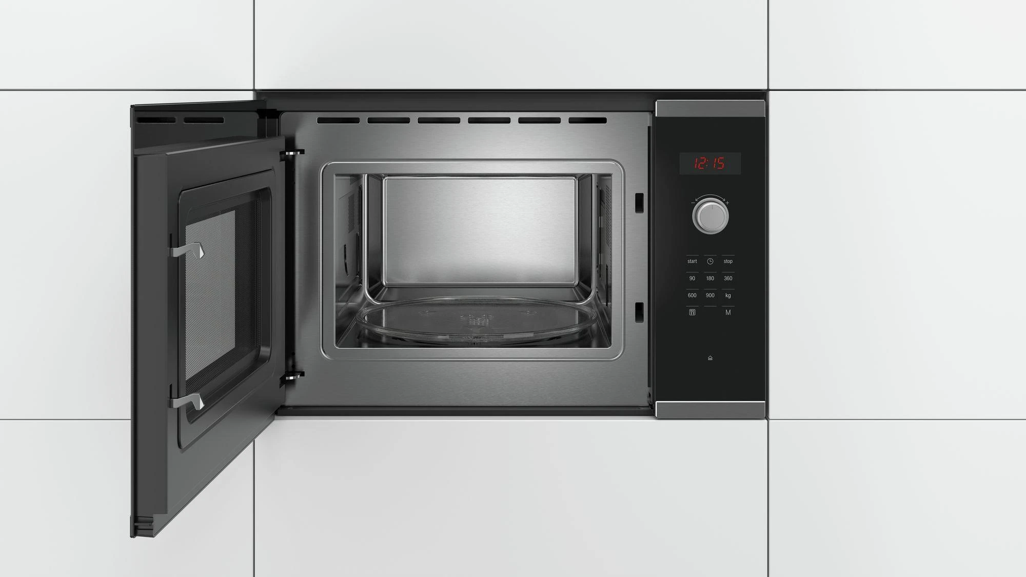 Mikrobangų krosnelė Cooker microwave BOSCH BFL553MS0 (900W, 25l, juodos spalvos)