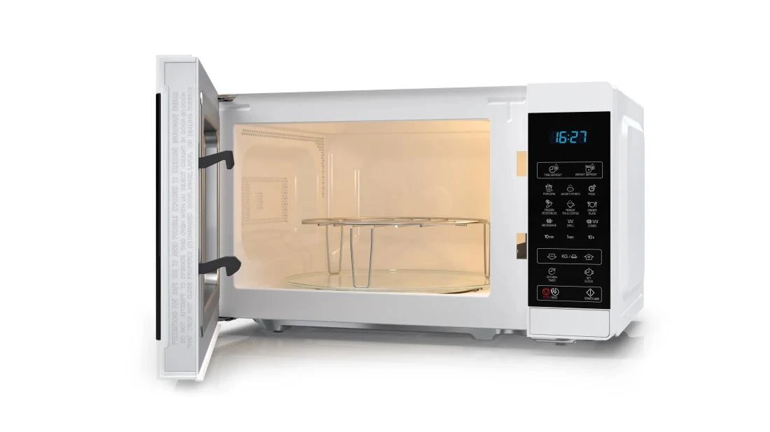 Sharp YC-MG02E-W mikrobangų krosnelė Stalviršis 20 L 800 W Mėlyna, Baltas