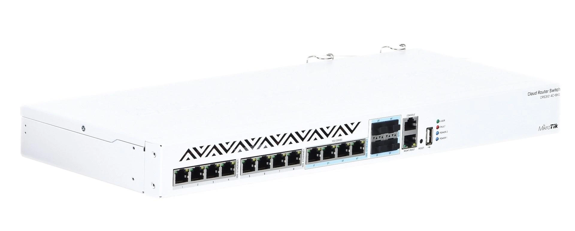 MikroTik Cloud Maršrutizatorius Switch 312-4C+8XG-RM su RouterOS L5, 1U ant stovo montuojamas korpusas | MikroTik