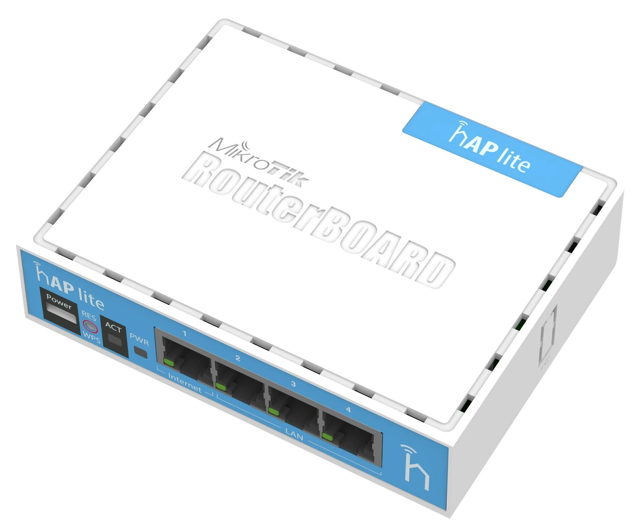 Šakotuvas MikroTik | hAP Lite Classic | RB941-2nD | 802.11n | 10/100 Mbit/s | Mesh Support No | MU-MiMO No | No mobile broadband | Antenna type Internal | 1xUSB | 12 mėn.