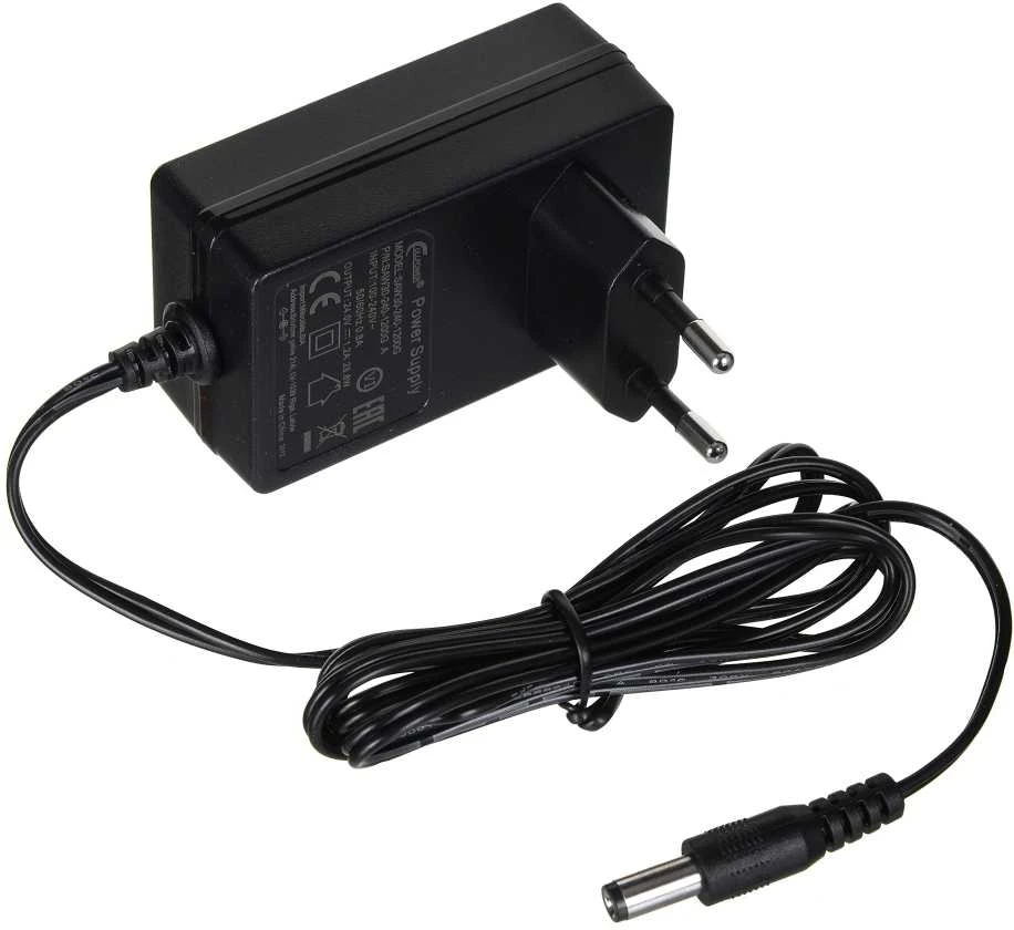 Alimentation MikroTik SAW30-240-1200GR2A - 24V 1.2A - Fiche Coudée Droit - Prise EU (ou US/UK/AU/AR) - Chargeur Fiable Pour Routeurs Et Équipements