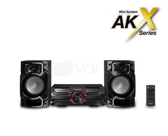 Muzikinis centras Panasonic Stereo System SC-AKX320E-K Bluetooth, CD grotuvas, Belaidė jungtis, AUX in, FM radio