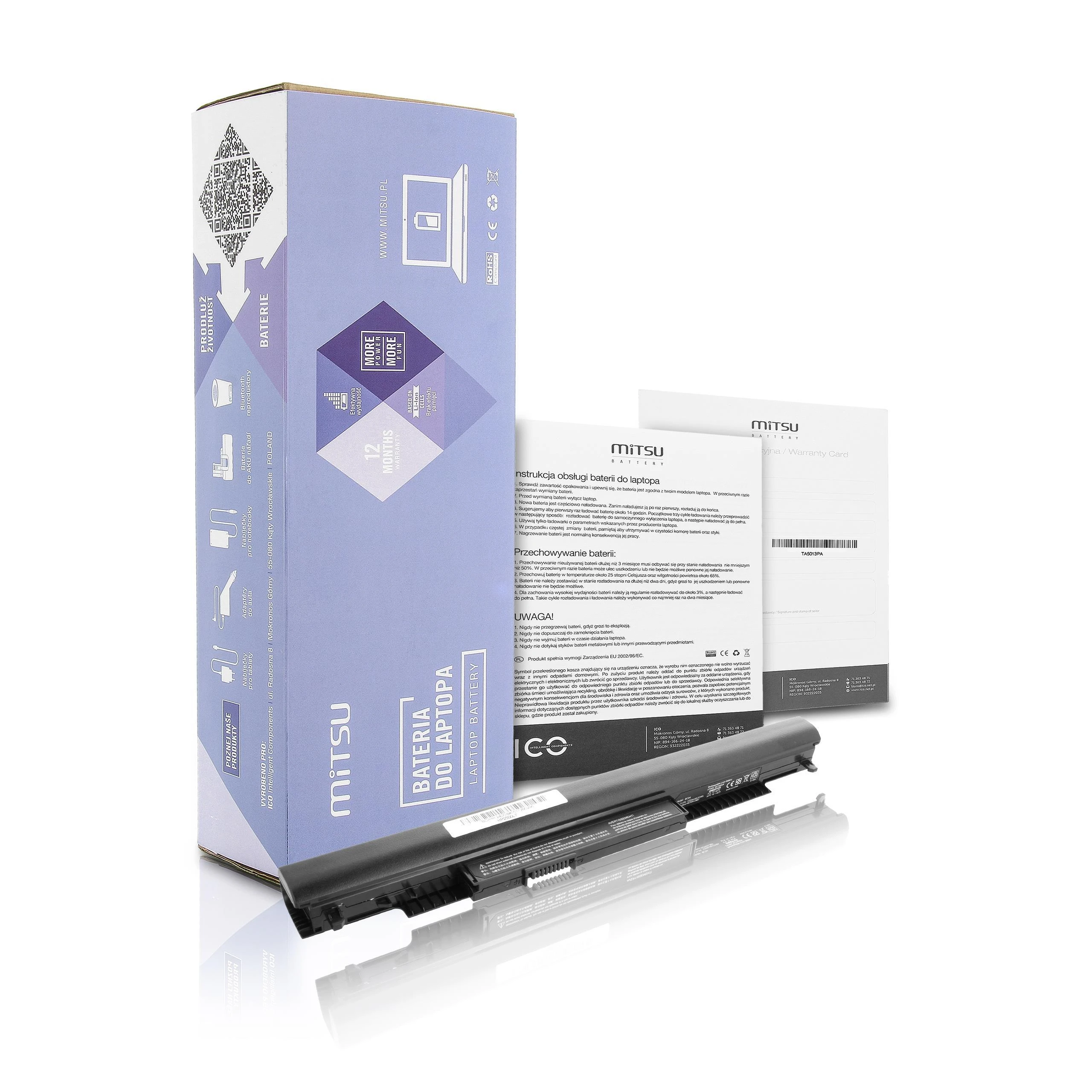 Nešiojamo kompiuterio akumuliatorius Mitsu Hp 240G4,255 G4