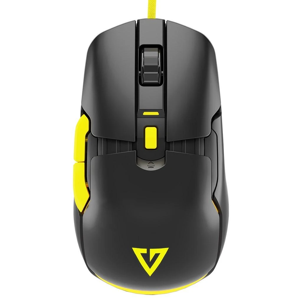 MODECOM VOLCANO JAGER juoda su laidu optinė pelė | 12000 DPI