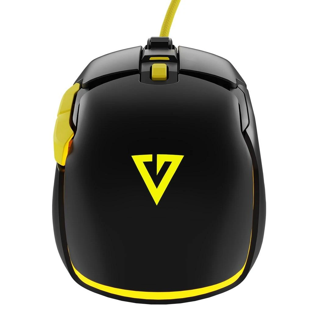 MODECOM VOLCANO JAGER juoda su laidu optinė pelė | 12000 DPI