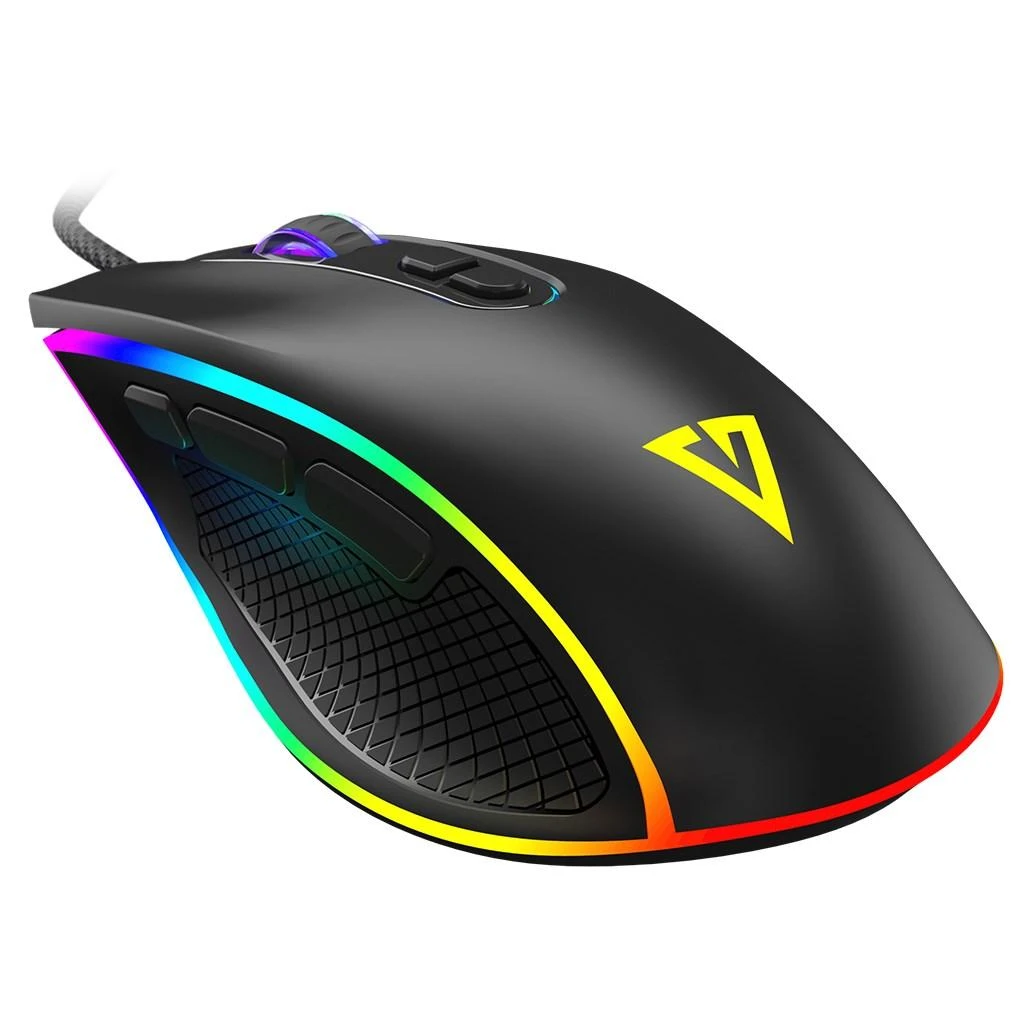 MODECOM VOLCANO VELES juoda su laidu optinė pelė | 12800 DPI
