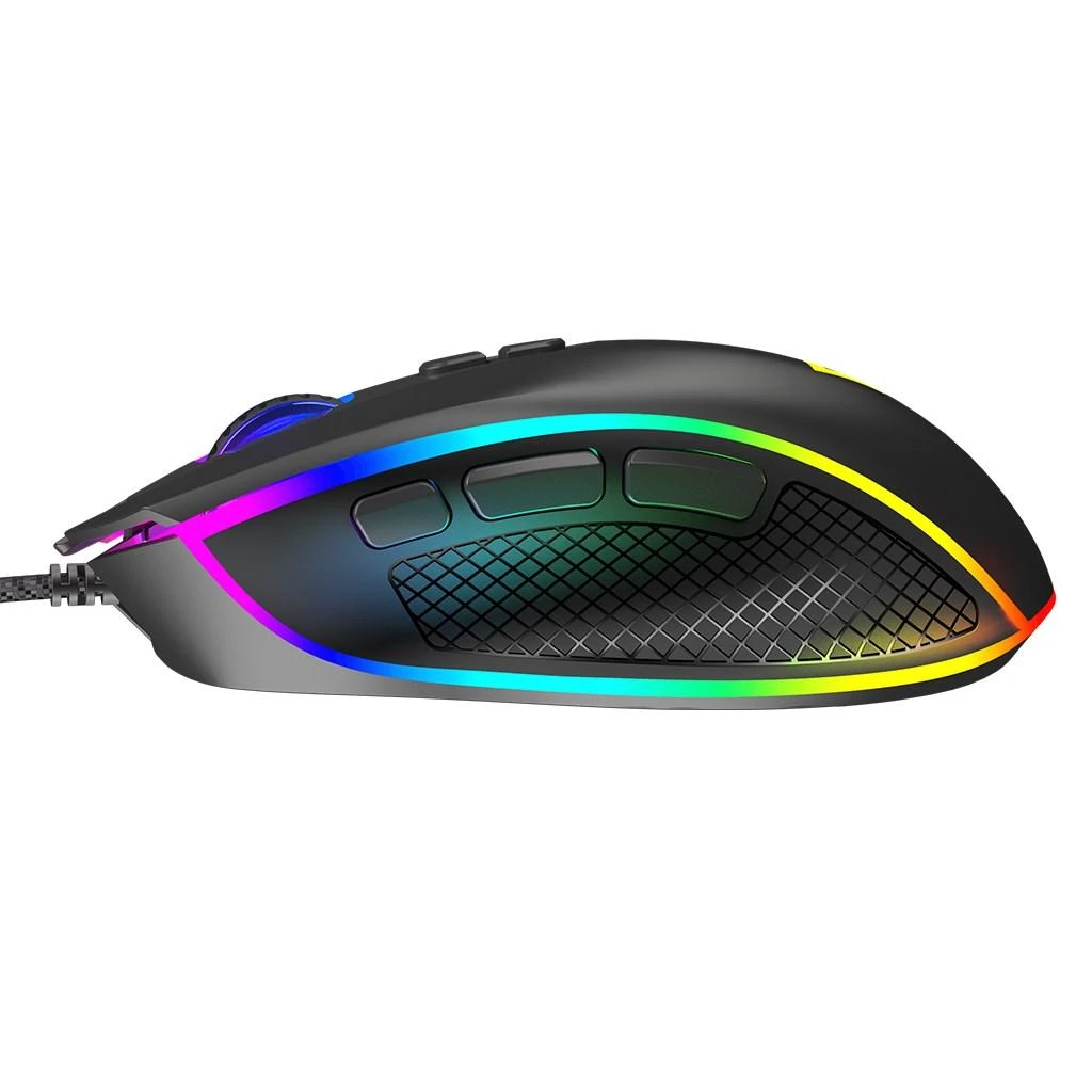 MODECOM VOLCANO VELES juoda su laidu optinė pelė | 12800 DPI