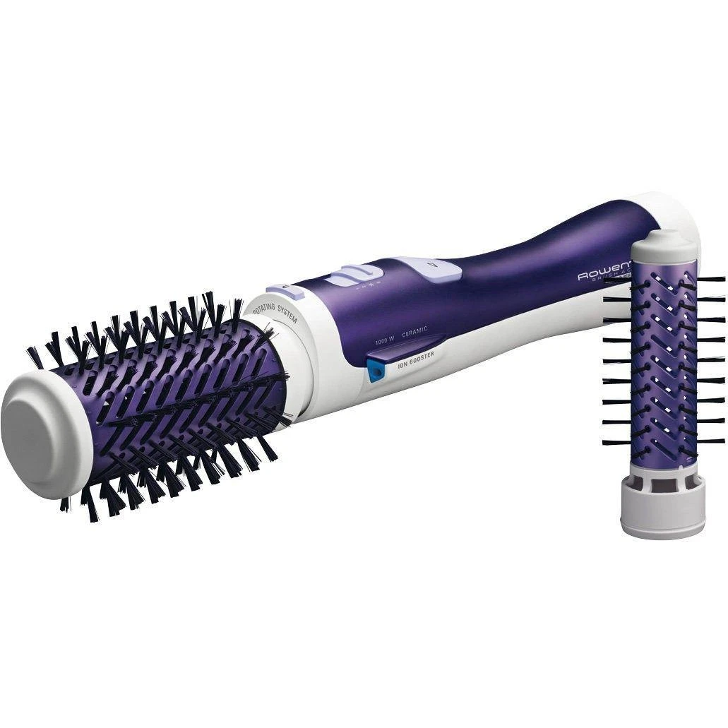 Besisukantis plaukų šepetys Rowenta Active Voume&Shine + lokówka CF 9530 Active ( 1000 W , Violetinė )