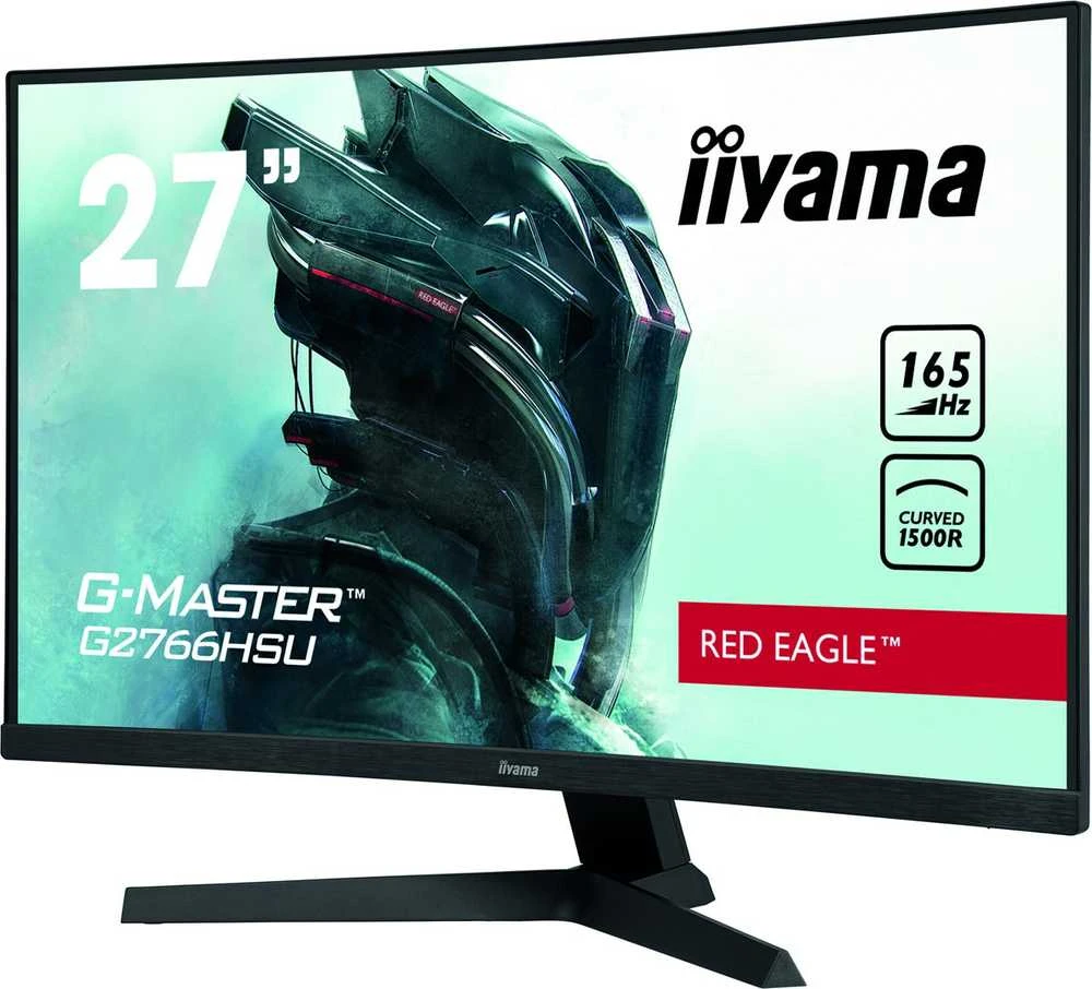 Monitorius IIYAMA G2766HSU-B1 27 colių ETE VA FHD Curved Gaming 1500R 16:9 3000:1 250cd/m2 1ms 2xHDMI