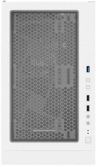 „Montech X3 Mesh Midi-Tower“, RGB, grūdintas stiklas – baltos spalvos